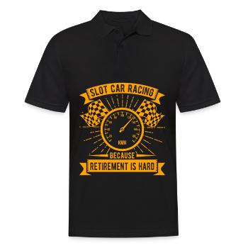 Slot Car RacIng RetiremenT is Hard Slot Car - Männer Poloshirt - Schwarz - Vorne - Kai (181cm)