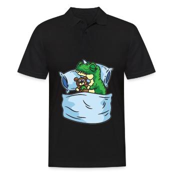 Sleep T-Rex Peluche Animal Chemise de nuit - Polo Homme - noir - Devant - Kai (181cm)