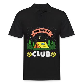 Pas de voyage de camping en plein air Wifi Club - Polo Homme - noir - Devant - Kai (181cm)