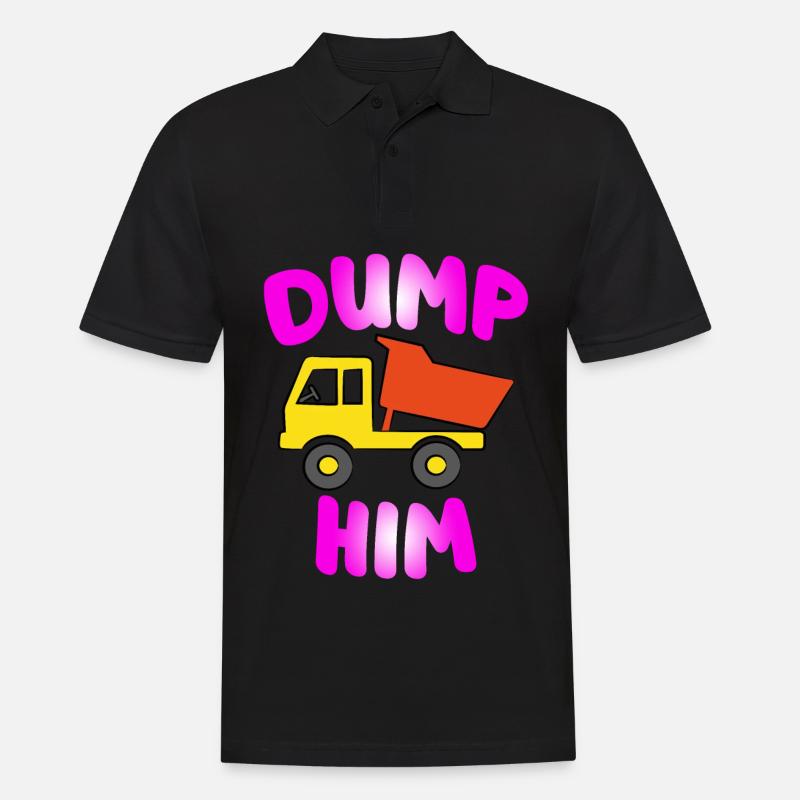 11 Fun Dump Him copy - Männer Poloshirt - Schwarz