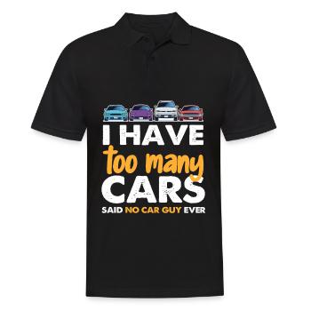I Have Too Many Cars Said No Car Guy Ever - Men's Polo Shirt - black - Front - Kai (181cm)