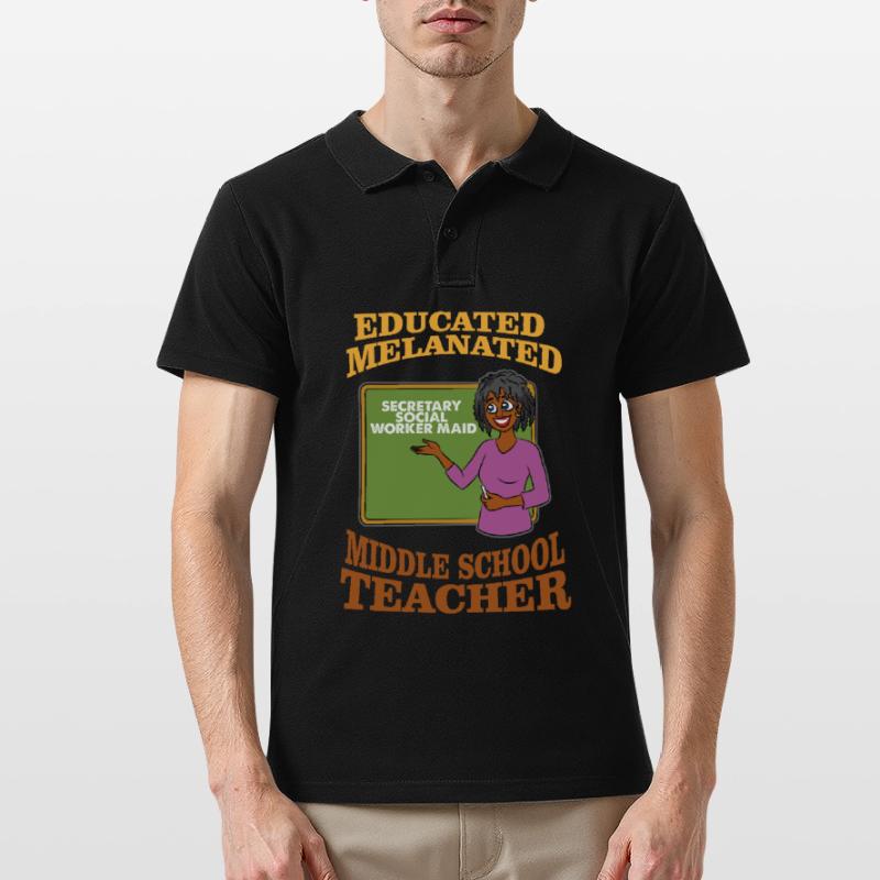 Maestra capacitada de la Escuela Intermedia Melanierten Polo hombre