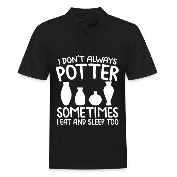 Töpfern Töpferei Ton Töpfer Keramik Keramiker Lehm - Männer Poloshirt - Schwarz - Vorne - Kai (181cm)