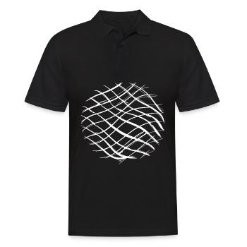 kreuze muster kreuz kreis - Männer Poloshirt - Schwarz - Vorne - Kai (181cm)