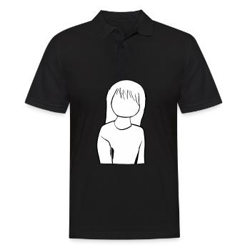 Anime Manga Fille Dessin animé - Polo Homme - noir - Devant - Kai (181cm)