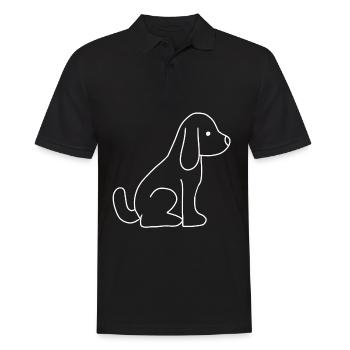 Symbole De Chien Animal Animaux De Compagnie - Polo Homme - noir - Devant - Kai (181cm)