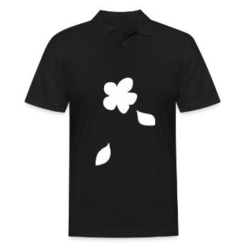 Fleur, Plante, Symbole, Nature, Feuilles, Feuille - Polo Homme - noir - Devant - Kai (181cm)