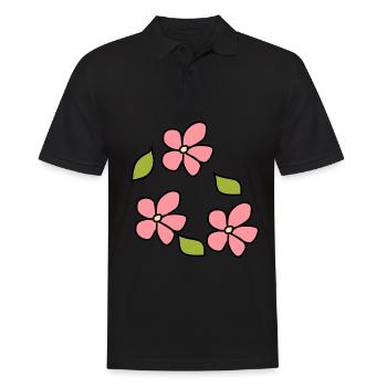 Fleur, Rose, Plante, Symbole, Nature, Feuille - Polo Homme - noir - Devant - Kai (181cm)