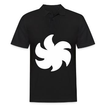 pflanze form symbol symbol blume - Männer Poloshirt - Schwarz - Vorne - Kai (181cm)