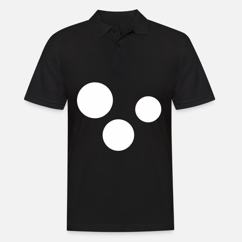Three Circles Circle - Men's Polo Shirt - black