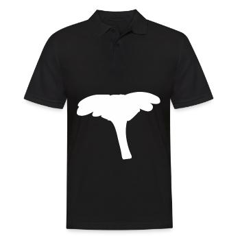 Blume Symbol pflanze form - Männer Poloshirt - Schwarz - Vorne - Kai (181cm)