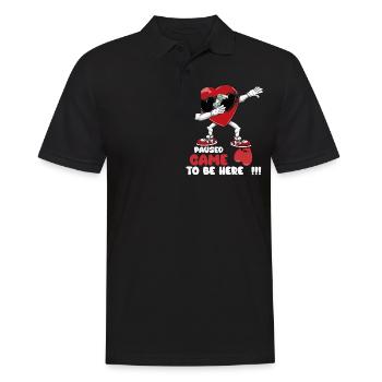 V Steht Für Videospiele Herren Kinder Jungen - Männer Poloshirt - Schwarz - Vorne - Kai (181cm)
