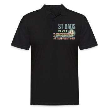 The best fathers are born in 1970, 53 years old, - Men's Polo Shirt - black - Front - Kai (181cm)