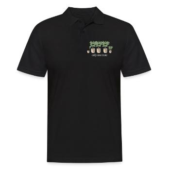 Nur Noch Eine Pflanze, Gartenbau Blumengarten - Männer Poloshirt - Schwarz - Vorne - Kai (181cm)