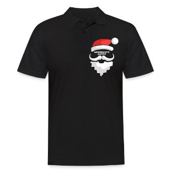 SANTA OUTFIT - Men's Polo Shirt - black - Front - Kai (181cm)
