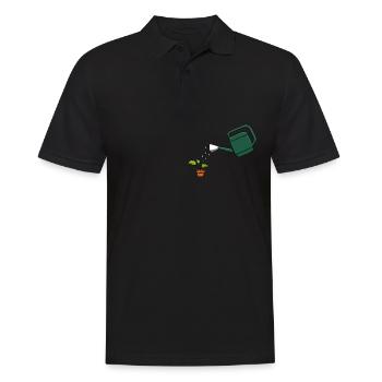 Jardin jardinage arrosage des plantes - Polo Homme - noir - Devant - Kai (181cm)