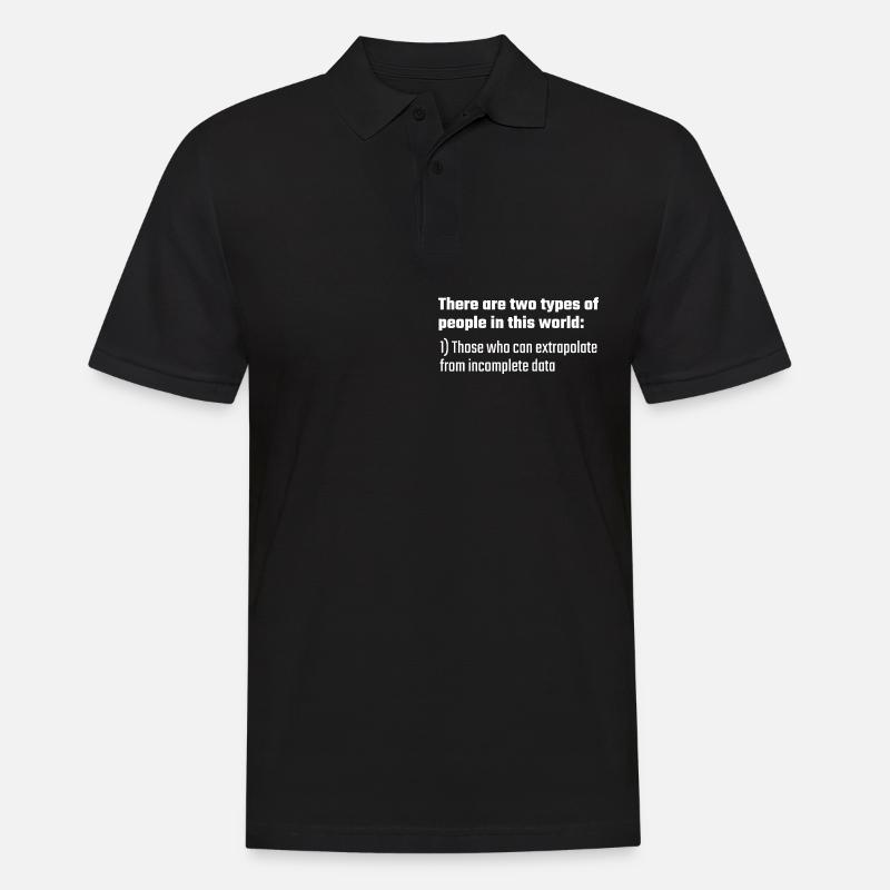 Daten Informatik Statistik Daten Big Data Code - Männer Poloshirt - Schwarz