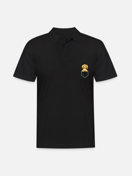 Cocker Spaniel Hund Haustier Tasche Hundeliebhaber - Männer Poloshirt - Schwarz