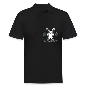 Karnickel Pumpernickel Hase Kaninchen Trainieren - Männer Poloshirt - Schwarz - Vorne - Kai (181cm)
