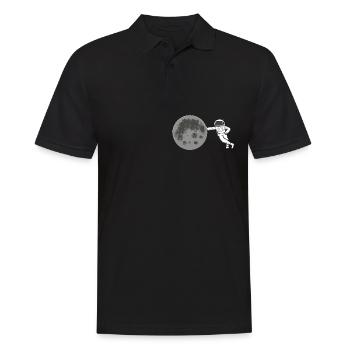 Angehender Astronaut Raumfahrer Weltraum Geschenk - Männer Poloshirt - Schwarz - Vorne - Kai (181cm)