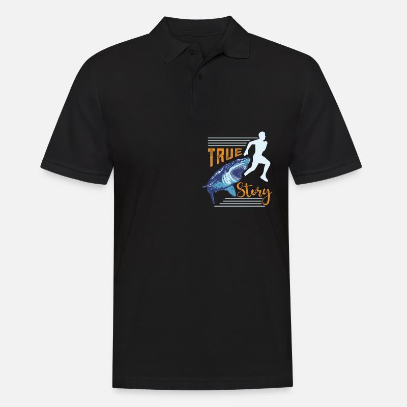 Amputation Rollstuhl Behinderung Handicap Geschenk - Männer Poloshirt - Schwarz