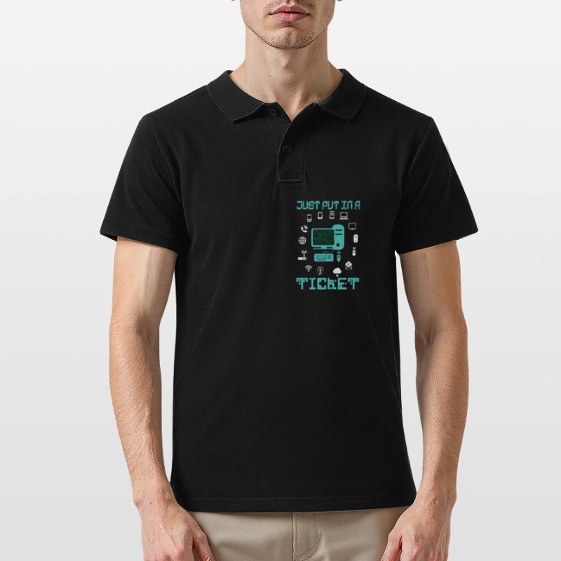 Technical Support Technology Programmer Men's Polo Shirt