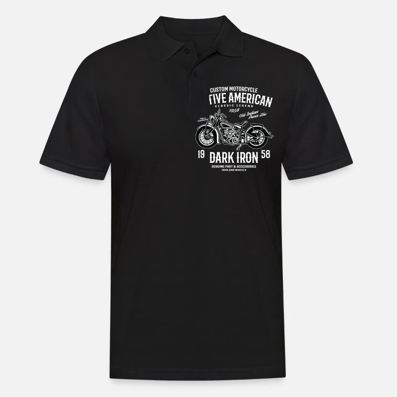 Dark Iron 2 - Männer Poloshirt - Schwarz