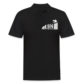 Evolution Parkour - Men's Polo Shirt - black - Front - Kai (181cm)