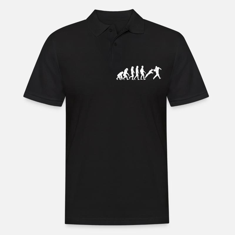 Evolution of Trainer Evolution - Männer Poloshirt - Schwarz