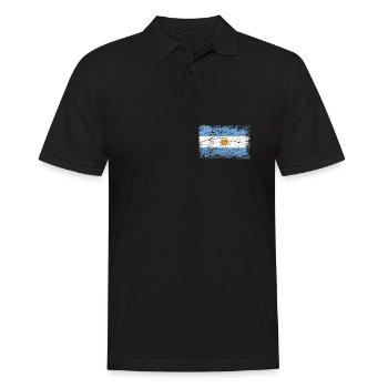 Argentine drapeau drapeau argentin Tango - Polo Homme - noir - Devant - Kai (181cm)