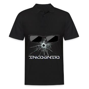 gebrochenes Glas Sonnenbrille - Incognito - Männer Poloshirt - Schwarz - Vorne - Kai (181cm)