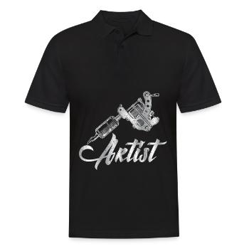 Tatouage - Polo Homme - noir - Devant - Kai (181cm)