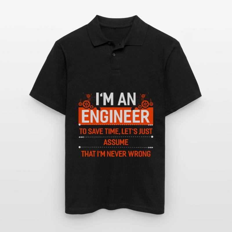 Engineer mechanical engineering electrical engineering gift Men's Polo Shirt
