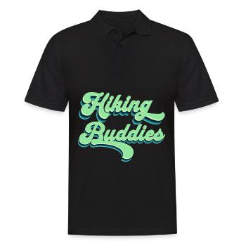 Hiking Buddies Hiking Clothing Outdoor Camping - Men's Polo Shirt - black - Front - Kai (181cm)