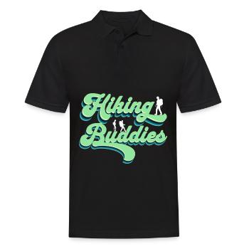 Hiking Buddies Hiking Clothing Outdoor Camping - Men's Polo Shirt - black - Front - Kai (181cm)