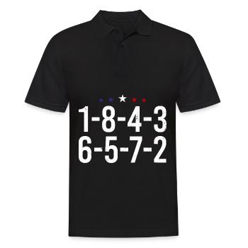 18436572 mécanicien pour moteurs V8 Cadeau - Polo Homme - noir - Devant - Kai (181cm)