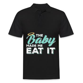 Femme enceinte alimentation - Polo Homme - noir - Devant - Kai (181cm)