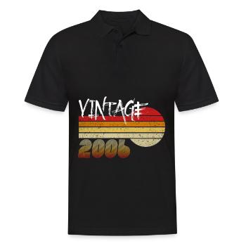 Millésime 2006 - Né 2006 - Année des Héros! - Polo Homme - noir - Devant - Kai (181cm)
