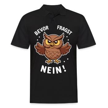 Sarcasme Ironie Drôle Paroles sarcastiques - Polo Homme - noir - Devant - Kai (181cm)