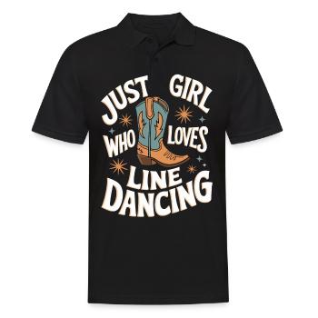 Danse en ligne Danseurs - Polo Homme - noir - Devant - Kai (181cm)
