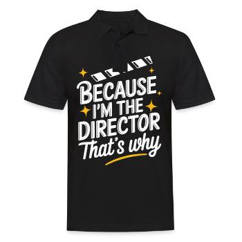 Filmmaker Film Director Cinematographer Film - Men's Polo Shirt - black - Front - Kai (181cm)