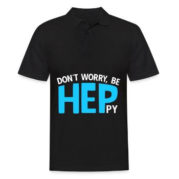 Heilerziehungspflegerin HEP Heilerziehungspfleger - Männer Poloshirt - Schwarz - Vorne - Kai (181cm)
