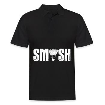 Badminton Federball Badmintonschläger Geschenk - Männer Poloshirt - Schwarz - Vorne - Kai (181cm)