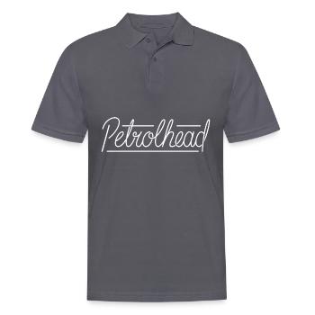 Gift for Petrolhead & Car Enthusiast - Men's Polo Shirt - charcoal grey - Front - Nico (186cm)