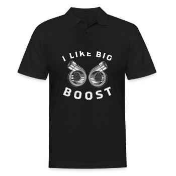 J'aime Big Boost - Turbocompresseurs | Cadeau tuner voiture - Polo Homme - noir - Devant - Kai (181cm)