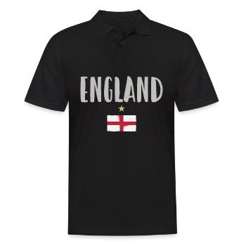 Maillot de football de l’Angleterre Drapeau anglais - Polo Homme - noir - Devant - Kai (181cm)