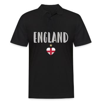 Maillot de football de l’Angleterre Drapeau anglais - Polo Homme - noir - Devant - Kai (181cm)