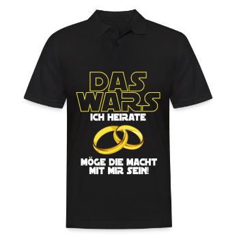 The Wars I Marry JGA Marriage - Men's Polo Shirt - black - Front - Kai (181cm)