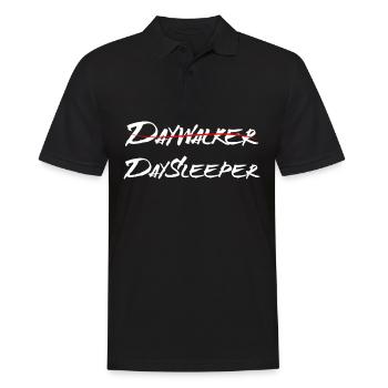 Daywalker - Daysleeper - Drôle de conception de retardateur - Polo Homme - noir - Devant - Kai (181cm)