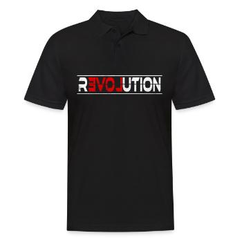 Révolution - commencez la vôtre aujourd’hui! - Polo Homme - noir - Devant - Kai (181cm)